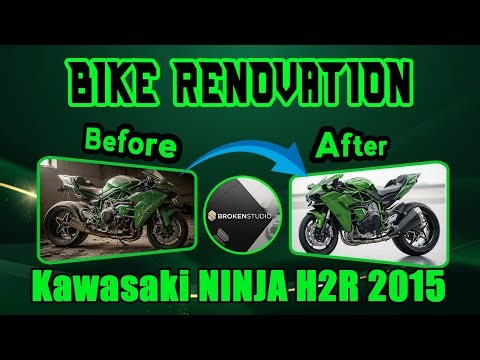 Ultimate Kawasaki Ninja H2R AI Renovation | From Worn Out to Stunning Shine | ASMR Bike Restoration.