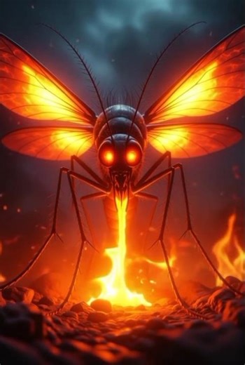 🔥 The Deadly Insects of Fire | Terrifying Giant Fly and Mosquito in Flames | Horror Fantasy AI World