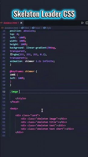 1/1000 CSS Tricks: Amazing Animated Loader Effect ⚡ | HTML CSS JS #shorts #shorts
