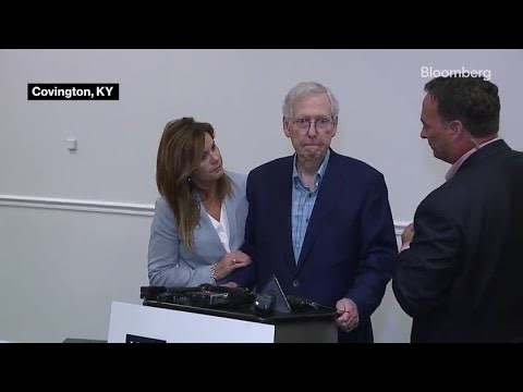 Watch: Senator McConnell Freezes During Press Event