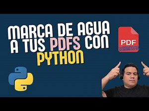 Cómo poner marca de agua en PDF con Python | Tutorial PyPDF2 | Fácil y útil