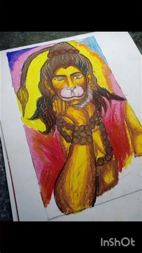 hanuman ji drawing😍🥰 #shorts #viral #art