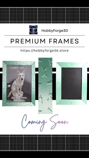 HobbyForge3D on Instagram: "🔥 COMING SOON 🔥 A closer look at something we’ve been quietly perfecting… Our premium snap-together frame system is on its way to the Hobbyforge3D store. ✔️ Precision snap fit ✔️ Clean, premium design ✔️ Built to showcase Hueforge prints the way they deserve ✔️ Easy assembly, premium finish ✨ Good to know: • Included with all multi-pane custom purchases • Available as an optional upgrade for single-pane custom orders This reel walks you through the details — from th