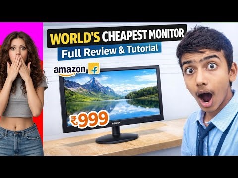 ✅ World’s Cheapest Monitor ₹999 😱 Full Review of Geonix 15.1 Inch Monitor | Worth Buying?#ytvideos