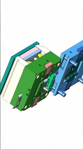 Design plan diagram of a precision shell die-casting mold