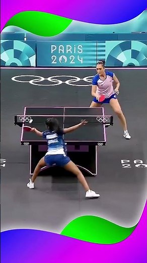 Manika Batra Very Amazing Attack and Defense #탁구 #卓球 #乒乓球 #pingpong #tabletennis #sports #shorts