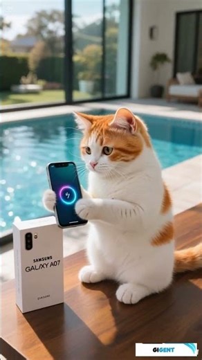SAMSUNG A07 BOOT ANIMATION #fakecall #smartphone #cat #ringtone