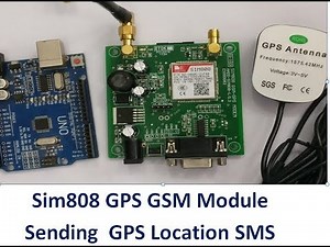 Sim808 GPS GSM Module - Sending Gps Location SMS