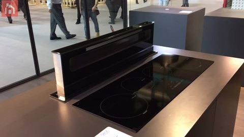 Sleek Space Saver: The Counter-Embedded Magic of Retractable Kitchen Hoods