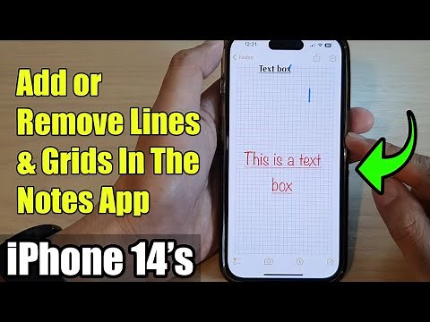 iPhone 14/14 Pro Max: How to Add or Remove Lines & Grids In The Notes App