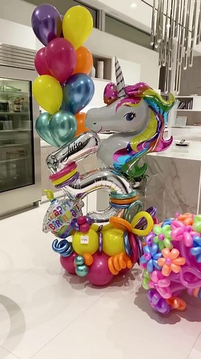 Magical Unicorn Balloon Bouquet for a Surprise Celebration