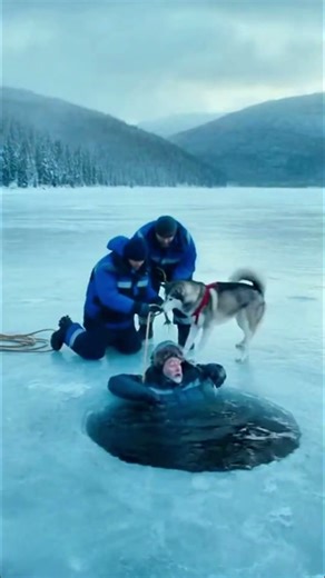 Husky Runs for Help and Saves Elderly Fisherman from Icy Death 🐺❄️❤️
