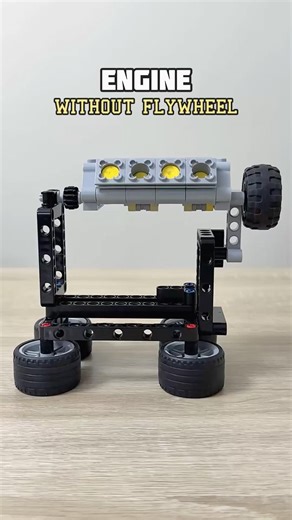 Engine Flywheel Advantage Visualization #lego #legotechnic #engine #mechanical #engineering