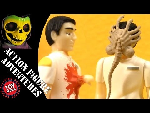 Alien ReAction Figures - Kane with Facehugger & Kane with Chestburster by Funko - Toy Review