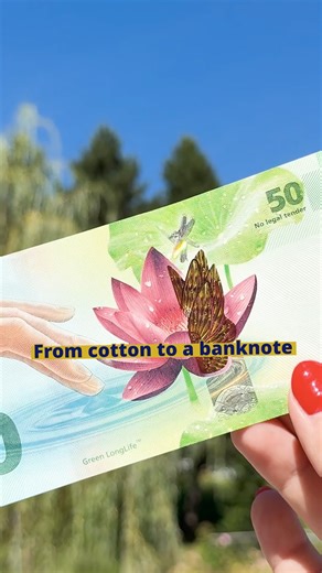 The journey from cotton to banknote We’re opening the doors to our Louisenthal production site for a rare look at the craft of currency. Lisa Garhammer – a dual student on the ground – is your guide through the high–security journey from raw fiber to finished banknote. It is a masterclass in the circular economy: 🧵 Upcycled origins – We use cotton leftovers from the textile industry that would otherwise go to waste. 🔬 Industrial evolution – These raw fibers undergo a complex transformation to 