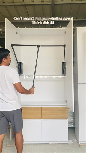 Effortlessly Pull Down Your Clothes with J&C Furniture Studio