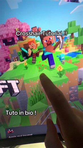 Crosshair tutorial on Ps5 in bio ! #crossaironps5 #ps5 #fortnite #tuto #crossair