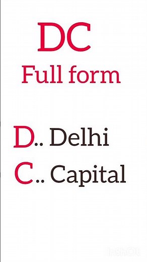 DC full meaning | what is the full form of DC full form #shorts