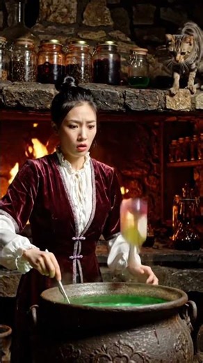 Naughty Cat Ruined My Magic Potion 😳🐱💥 | China Ladki