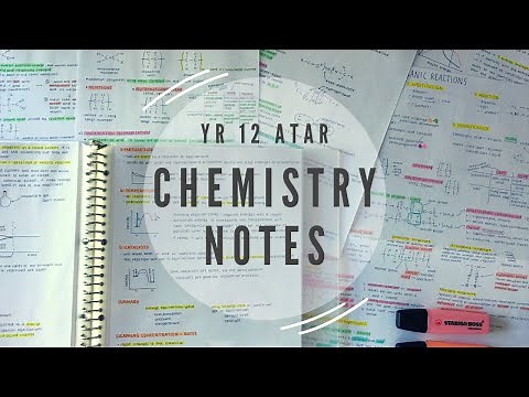 Flip Through Year 12 Chemistry Notes | how to take neat, effective notes