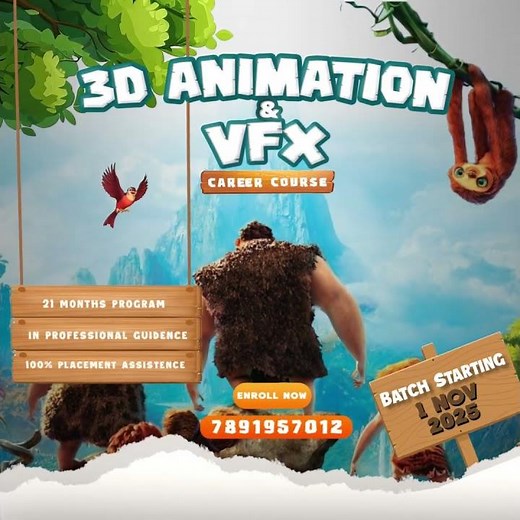 🎥 3D Animation & VFX Course – Start Your Career in the World of Imagination | OVS Learning Ajmer