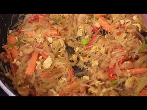 Stir-fry Vermicelli noodles//The right way to cook your Mung Bean thread noodle