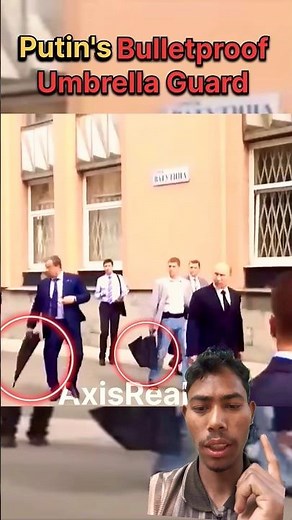 Putin Personal Security Trick Bulletproof Umbrella Revealed