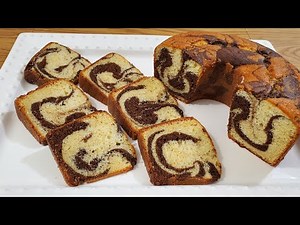 طريقة تحضير الكيك الرخام Best Marble Cake Recipe