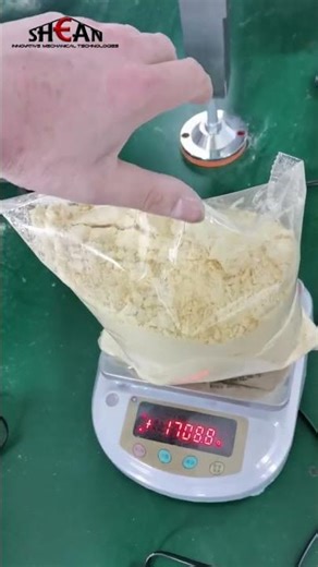 #packingmachine Powder Packaging Machine with Automatic Conveyor Output