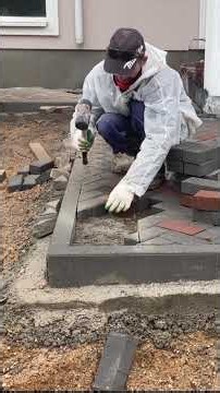 Fast paver cutting — the pro secret method 🔪⚡ #hardscape #landscaping #construction #diy