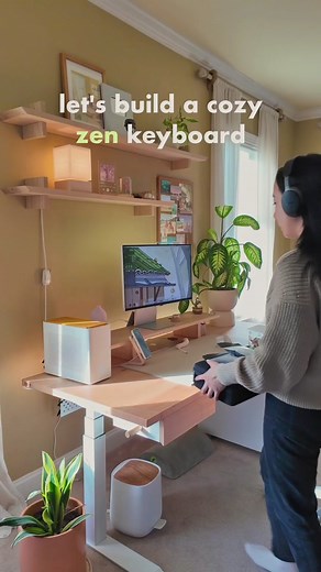 Let’s build my cozy zen keyboard 🪴🍵⌨️ keyboard specs ⌨️: • keyboard - @Mode Designs Loop TKL in Penrose (available now!) • keycaps designed by me!! Maisyleigh x @osumekeys Zen Keycaps 🪴🍵 (coming soon, stay tuned!) • switches - Obscura linear switches desk setup details: @Cozyleigh Studios beige/wool desk mat & blush Zen MagSafe Charger Stand #keyboard #mechanicalkeyboard #keebs #typing #desksetup #mechkeys #wfh #cozydesksetup #workspacegoals #tech #aesthetic
