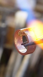 Fusing a heavy weight 18ct band, fusing should always in my eyes be used where possible, super strong if done correctly and also keeps the piece solder join free, again adding to the strength 👌🤝🔥Repost @sonnybaileyairdjewellery | SilverjewelryCommunity