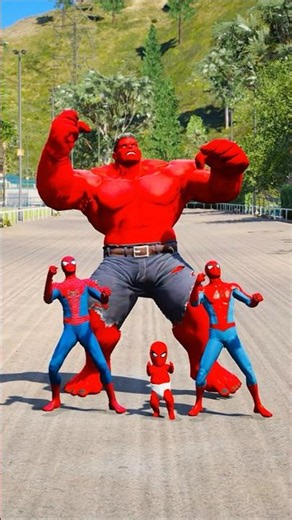 SPIDER-MAN VS MINI SPIDERMAN SUPERHEROES BATTLE #gta5 #shorts #spiderman #hulk