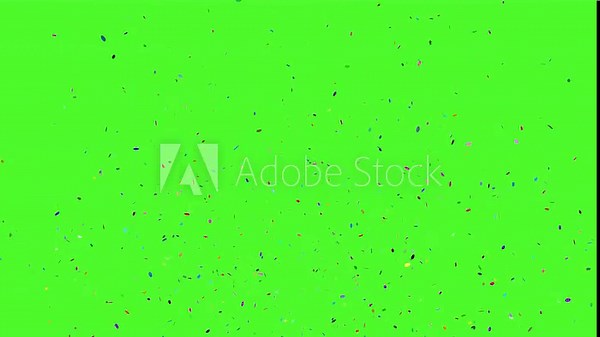 Multicolor Party confetti - seamless looping, alpha channels and 4K falling on Black Stock Video