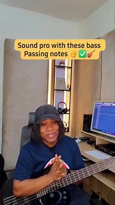 Sound pro with these bass passing notes 👌✅🎸 #bassguitar #bassplayer #bass #bassist #basslessons | BassLady