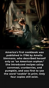 In 1796 Amelia Simmons wrote American Cookery the first cookbook ever published by an American author. Beyond just sharing recipes this remarkable book marked Americas declaration of culinary independence from British traditions. Simmons introduced uniquely American dishes like pumpkin pie and showcased local ingredients including cornmeal cranberries and pumpkin. She even pioneered the use of pearlash a revolutionary leavening agent that predated modern baking soda. With only four original copi
