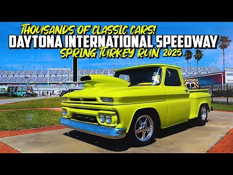MASSIVE CLASSIC CAR SHOW!!! Daytona International Speedway!! Muscle Cars, Hot Rods, Street Machines.