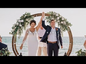 Sunset Beach Ceremony | The Sweetest Panama City Beach, FL 30A Wedding Video | Brant & Kayli