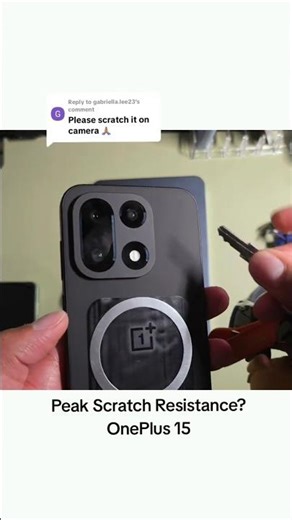 OnePlus 15 Scratch Test on Camera