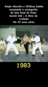 20K views · 397 reactions | Ralph Macchio e William Zabka, ensaiando a coreografia da luta final para o filme: Karatê kid - A Hora da Verdade -  Há 42 anos atrás - ⏰ | Cinema Noob | Facebook