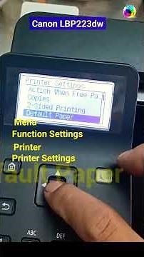 Canon Printer 223/226dw (p7) - Default Paper Size | 404 Not Found printer #shorts
