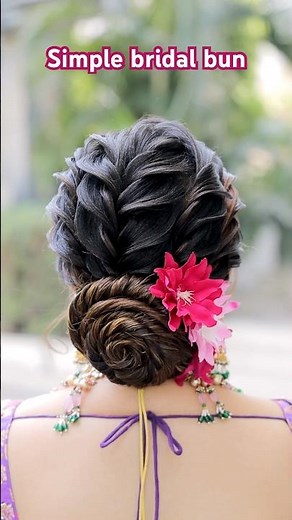 Simple Bridal Bun By Pylptelhairstylist #shots