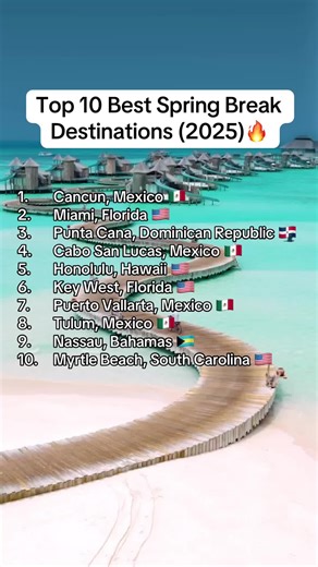 Top 10 Spring Break Destinations for 2025