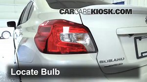 Rear Turn Signal Replacement on a 2015 Subaru WRX Limited 2.0L 4 Cyl. Turbo