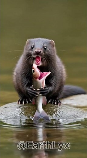 Mink Hunting Along Forest River – Wildlife Documentary #wildlife