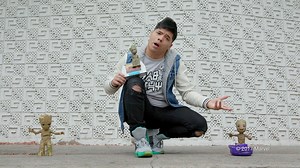 EXCLUSIVE: Go Behind the Scenes With D-Trix as He 'Groot Dance Bombs' People -- All for a Good Cause