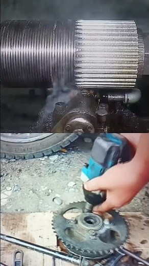 How sprockets made and how to change your old sprocket #sprocket #motorcycle #diy