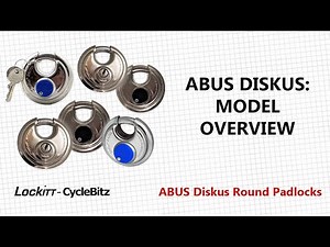 (L13) ABUS Diskus (round) Padlock - Model Overview