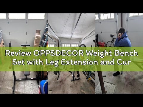 Review OPPSDECOR Weight Bench Set with Leg Extension and Curl, 900LBS Profesional Bench Press Set an