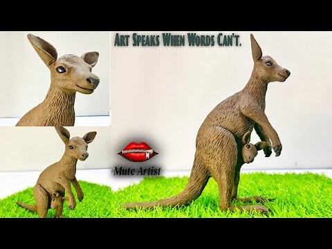 How to Make a Kangaroo with Clay | Easy Polymer Clay Animal Tutorial